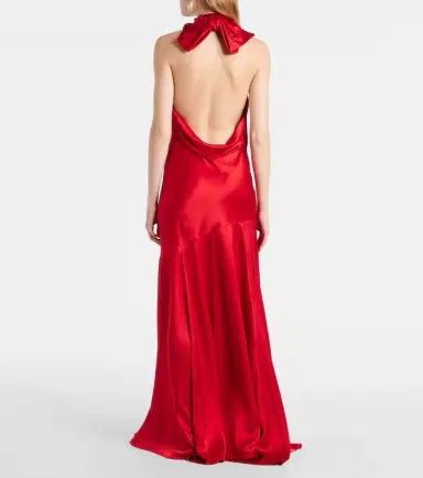 Simone Rocha Bow-detail open-back silk satin gown | Thumbnail 3 Simone Rocha Bow-detail open-back silk satin gown | Thumbnail 3