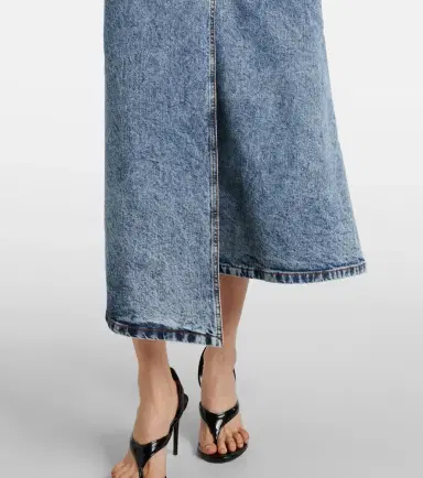 Alaïa Alaïa Asymmetric denim coat | Thumbnail 6 Alaïa Alaïa Asymmetric denim coat | Thumbnail 6