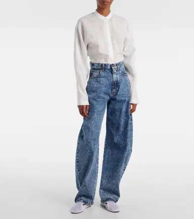 Alaïa Alaïa High-rise barrel-leg jeans | Thumbnail 2 Alaïa Alaïa High-rise barrel-leg jeans | Thumbnail 2