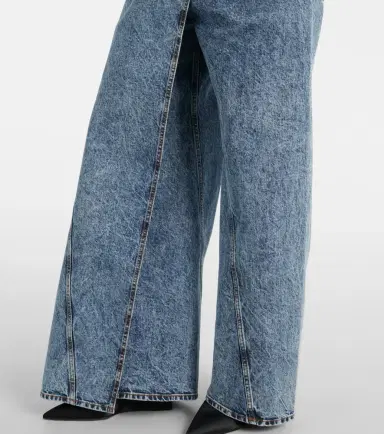 Alaia Alaïa Wide-leg wrap jeans | Thumbnail 2 Alaia Alaïa Wide-leg wrap jeans | Thumbnail 2