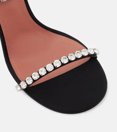 Amina Muaddi Gigi 95 embellished satin sandals | Thumbnail 5 Amina Muaddi Gigi 95 embellished satin sandals | Thumbnail 5