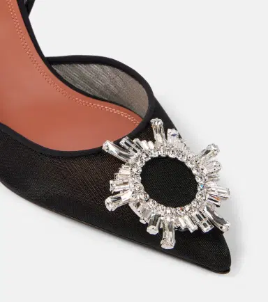 Amina Muaddi Begum 70 mesh slingback pumps | Thumbnail 3 Amina Muaddi Begum 70 mesh slingback pumps | Thumbnail 3