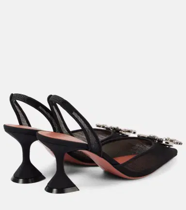 Amina Muaddi Begum 70 mesh slingback pumps | Thumbnail 4 Amina Muaddi Begum 70 mesh slingback pumps | Thumbnail 4