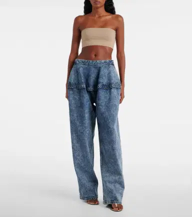 Alaïa Alaïa Low-rise wide-leg jeans | Thumbnail 2 Alaïa Alaïa Low-rise wide-leg jeans | Thumbnail 2