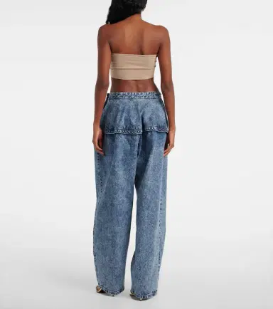 Alaïa Alaïa Low-rise wide-leg jeans | Thumbnail 3 Alaïa Alaïa Low-rise wide-leg jeans | Thumbnail 3