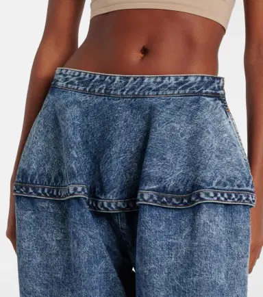 Alaïa Alaïa Low-rise wide-leg jeans | Thumbnail 4 Alaïa Alaïa Low-rise wide-leg jeans | Thumbnail 4