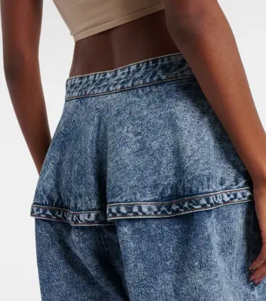 Alaïa Alaïa Low-rise wide-leg jeans | Thumbnail 6 Alaïa Alaïa Low-rise wide-leg jeans | Thumbnail 6