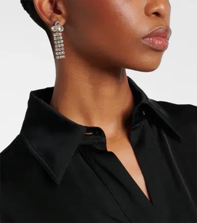 Jil Sander Crystal-embellished earrings | Thumbnail 2 Jil Sander Crystal-embellished earrings | Thumbnail 2