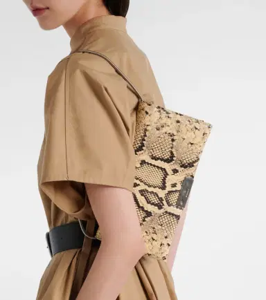 Jil Sander Carnet snake-effect leather clutch | Thumbnail 5 Jil Sander Carnet snake-effect leather clutch | Thumbnail 5