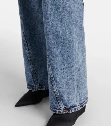 Alaïa Alaïa Twisted low-rise wide-leg jeans | Thumbnail 3 Alaïa Alaïa Twisted low-rise wide-leg jeans | Thumbnail 3