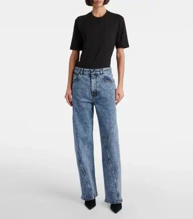 Alaïa Alaïa Twisted low-rise wide-leg jeans | Thumbnail 7 Alaïa Alaïa Twisted low-rise wide-leg jeans | Thumbnail 7