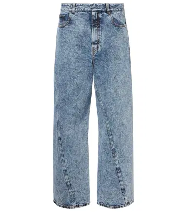 Alaïa Alaïa Twisted low-rise wide-leg jeans | Thumbnail 1 Alaïa Alaïa Twisted low-rise wide-leg jeans | Thumbnail 1