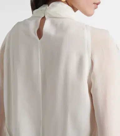 Altuzarra Cara draped high-neck silk top | Thumbnail 6 Altuzarra Cara draped high-neck silk top | Thumbnail 6