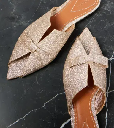 Zimmermann Tux glitter leather mules | Thumbnail 2 Zimmermann Tux glitter leather mules | Thumbnail 2