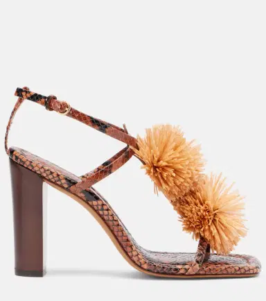 Ulla Johnson Isolde raffia-trimmed leather sandals | Thumbnail 2 Ulla Johnson Isolde raffia-trimmed leather sandals | Thumbnail 2