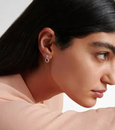 Bucherer Fine Jewellery Classics 18kt white gold drop earrings with rubies and diamonds | Thumbnail 3 Bucherer Fine Jewellery Classics 18kt white gold drop earrings with rubies and diamonds | Thumbnail 3