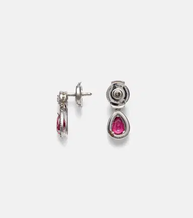 Bucherer Fine Jewellery Classics 18kt white gold drop earrings with rubies and diamonds | Thumbnail 5 Bucherer Fine Jewellery Classics 18kt white gold drop earrings with rubies and diamonds | Thumbnail 5