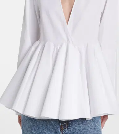 Alaia Alaïa Flare cotton blouse | Thumbnail 5 Alaia Alaïa Flare cotton blouse | Thumbnail 5