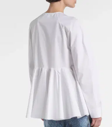 Alaia Alaïa Flare cotton blouse | Thumbnail 6 Alaia Alaïa Flare cotton blouse | Thumbnail 6