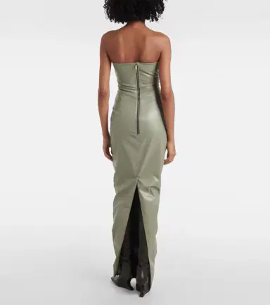 Rick Owens Prong cut-out coated denim gown | Thumbnail 6 Rick Owens Prong cut-out coated denim gown | Thumbnail 6