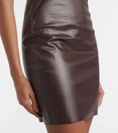 Rick Owens Prong cutout coated denim bustier dress | Thumbnail 5 Rick Owens Prong cutout coated denim bustier dress | Thumbnail 5
