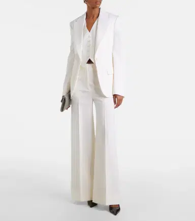 Stella McCartney High-rise pleated wool wide-leg pants | Thumbnail 3 Stella McCartney High-rise pleated wool wide-leg pants | Thumbnail 3