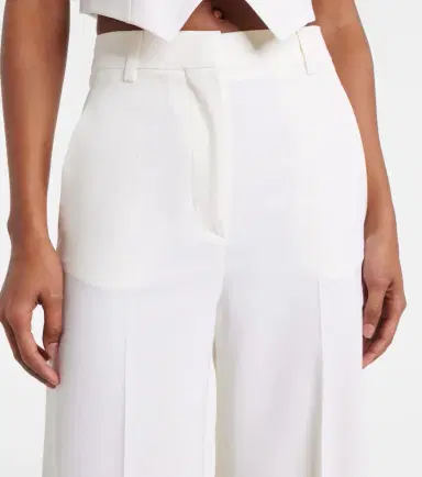 Stella McCartney High-rise pleated wool wide-leg pants | Thumbnail 4 Stella McCartney High-rise pleated wool wide-leg pants | Thumbnail 4