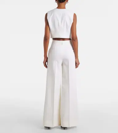 Stella McCartney High-rise pleated wool wide-leg pants | Thumbnail 5 Stella McCartney High-rise pleated wool wide-leg pants | Thumbnail 5