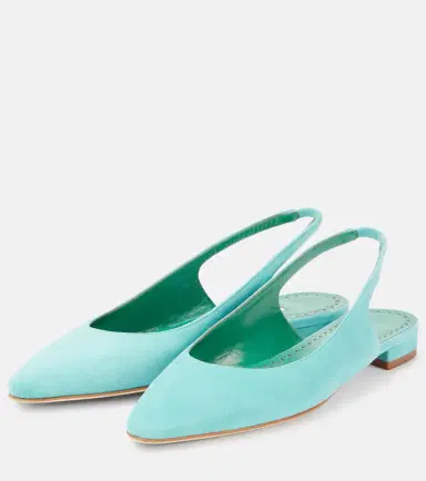Manolo Blahnik Sawra 10 suede slingback flats | Thumbnail 3 Manolo Blahnik Sawra 10 suede slingback flats | Thumbnail 3