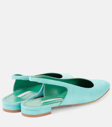 Manolo Blahnik Sawra 10 suede slingback flats | Thumbnail 4 Manolo Blahnik Sawra 10 suede slingback flats | Thumbnail 4