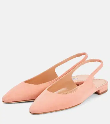 Manolo Blahnik Sawra 10 suede slingback flats | Thumbnail 3 Manolo Blahnik Sawra 10 suede slingback flats | Thumbnail 3