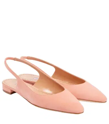 Manolo Blahnik Sawra 10 suede slingback flats | Thumbnail 1 Manolo Blahnik Sawra 10 suede slingback flats | Thumbnail 1
