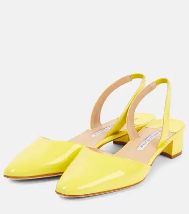 Manolo Blahnik Aspro 30 patent leather slingback pumps | Thumbnail 3 Manolo Blahnik Aspro 30 patent leather slingback pumps | Thumbnail 3