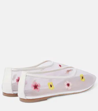 Staud Alba floral mesh ballet flats | Thumbnail 2 Staud Alba floral mesh ballet flats | Thumbnail 2