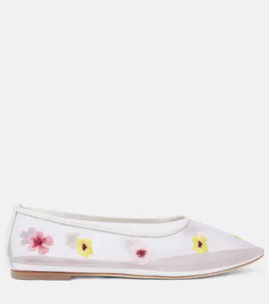Staud Alba floral mesh ballet flats | Thumbnail 4 Staud Alba floral mesh ballet flats | Thumbnail 4