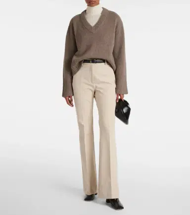 Joseph Tafira mid-rise gabardine flared pants | Thumbnail 2 Joseph Tafira mid-rise gabardine flared pants | Thumbnail 2