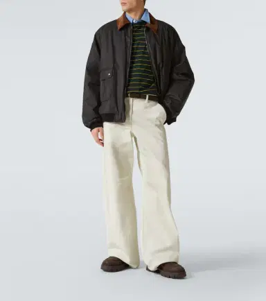 Miu Miu Coated cotton poplin bomber jacket | Thumbnail 3 Miu Miu Coated cotton poplin bomber jacket | Thumbnail 3