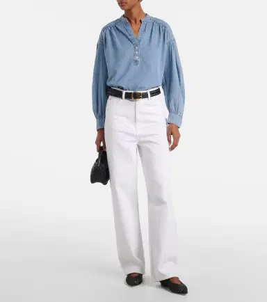 Veronica Beard Kylie denim shirt | Thumbnail 3 Veronica Beard Kylie denim shirt | Thumbnail 3