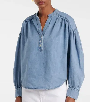 Veronica Beard Kylie denim shirt | Thumbnail 4 Veronica Beard Kylie denim shirt | Thumbnail 4