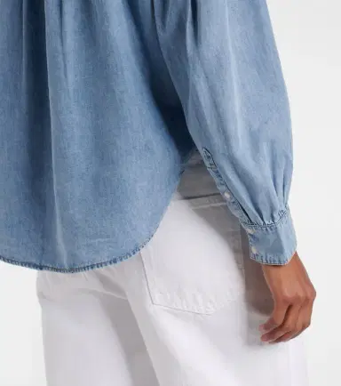 Veronica Beard Kylie denim shirt | Thumbnail 6 Veronica Beard Kylie denim shirt | Thumbnail 6