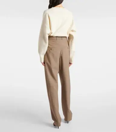 Rohe Róhe High-rise virgin wool barrel-leg pants | Thumbnail 3 Rohe Róhe High-rise virgin wool barrel-leg pants | Thumbnail 3