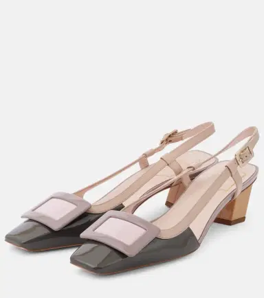 Roger Vivier Belle Vivier patent leather slingback pumps | Thumbnail 4 Roger Vivier Belle Vivier patent leather slingback pumps | Thumbnail 4