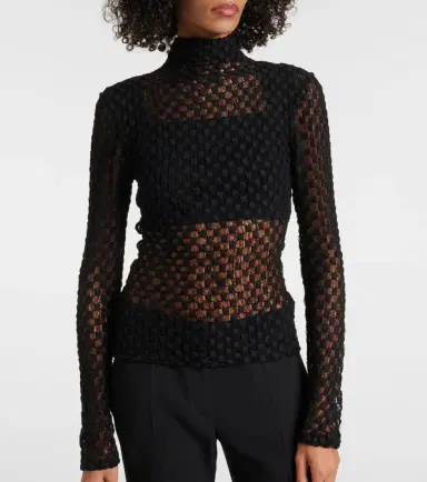 Rohe Róhe Cotton-blend lace turtleneck top | Thumbnail 2 Rohe Róhe Cotton-blend lace turtleneck top | Thumbnail 2