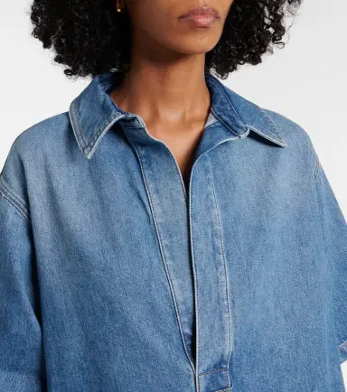 Plan C Oversized denim shirt | Thumbnail 4 Plan C Oversized denim shirt | Thumbnail 4