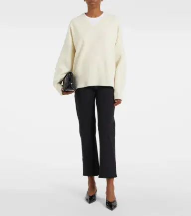 RÓHE Róhe Scuba cropped slim pants | Thumbnail 4 RÓHE Róhe Scuba cropped slim pants | Thumbnail 4