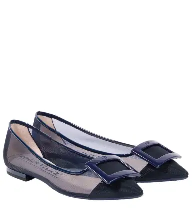 Roger Vivier Gommettine mesh ballet flats | Thumbnail 1 Roger Vivier Gommettine mesh ballet flats | Thumbnail 1