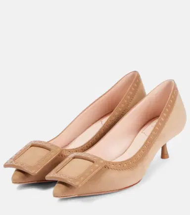Roger Vivier Viv' in the City 45 suede pumps | Thumbnail 2 Roger Vivier Viv' in the City 45 suede pumps | Thumbnail 2