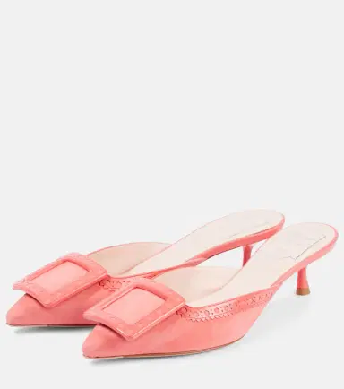 Roger Vivier Viv' In The City suede mules | Thumbnail 2 Roger Vivier Viv' In The City suede mules | Thumbnail 2