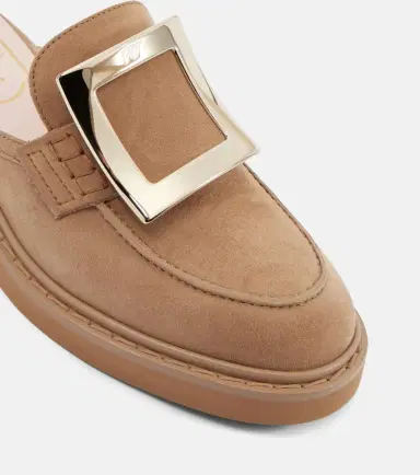 Roger Vivier Viv' Rangers suede mules | Thumbnail 4 Roger Vivier Viv' Rangers suede mules | Thumbnail 4