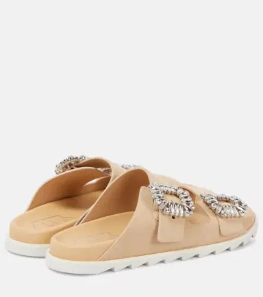 Roger Vivier Slidy Viv' suede slides | Thumbnail 4 Roger Vivier Slidy Viv' suede slides | Thumbnail 4